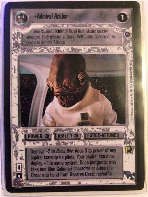 Star Wars CCG Admiral Ackbar