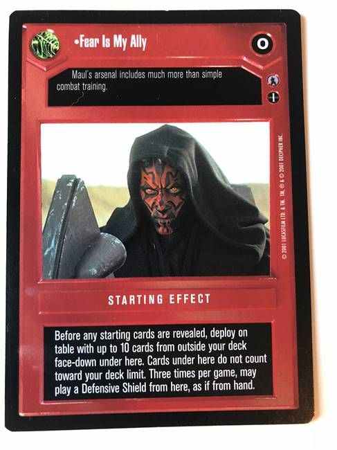 Star Wars CCG Fear Is My Ally