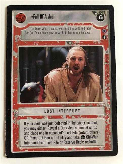 Qui-Gon Jinn's Lightsaber – SWCCG Cards