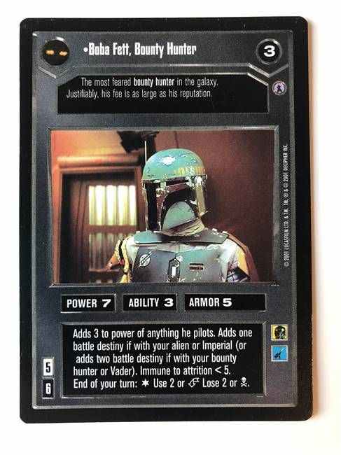 Star Wars CCG Boba Fett, Bounty Hunter