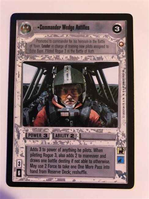 Star Wars CCG Commander Wedge Antilles