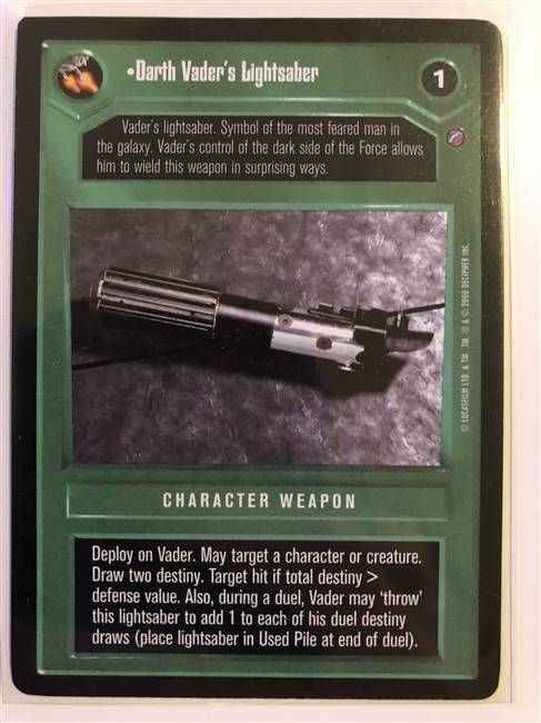 Star Wars CCG Darth Vader's Lightsaber