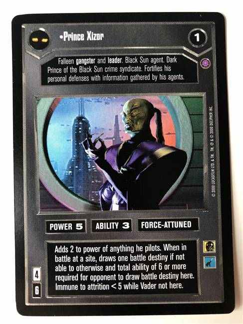 Star Wars CCG Prince Xizor