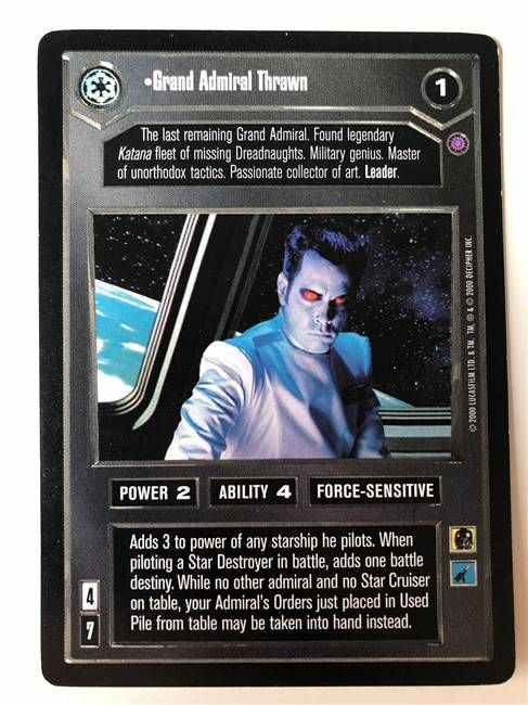 Star Wars CCG Grand Admiral Thrawn