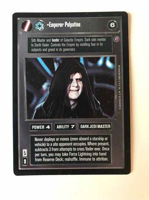 Star Wars CCG Emperor Palpatine