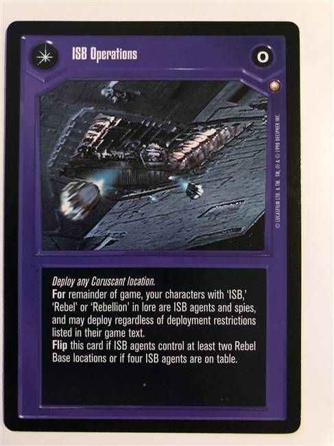 Star Wars CCG ISB Operations/Empire´s Sinister Agents complete deck Emperor 海外  即決-