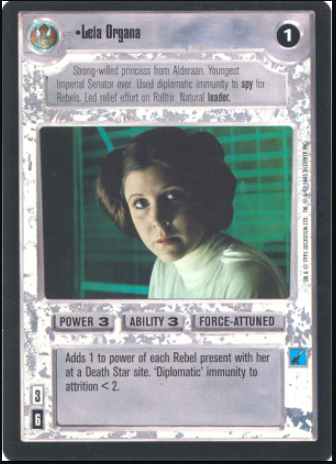 Princess Leia Organa Foil Reflections Star Wars CCG SWCCG PSA 9