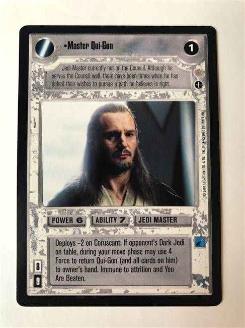 Qui-Gon Jinn (A) Card - Star Wars Trading Card Game