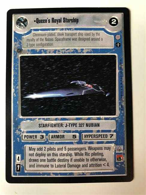 Star Wars CCG Queen's Royal Starship