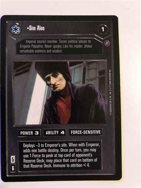 Star Wars CCG Sim Aloo