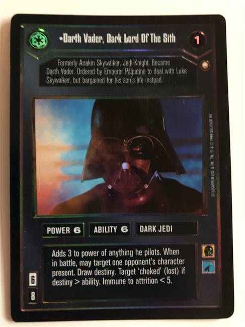 Star Wars CCG Darth Vader, Dark Lord of the Sith (Foil)