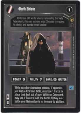 Star Wars CCG Darth Sidious (AI)