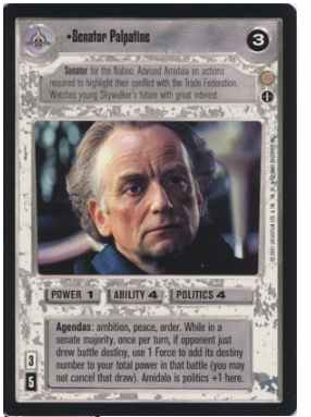 Star Wars CCG Senator Palpatine (AI)