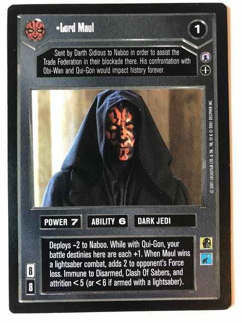 Star Wars CCG Lord Maul