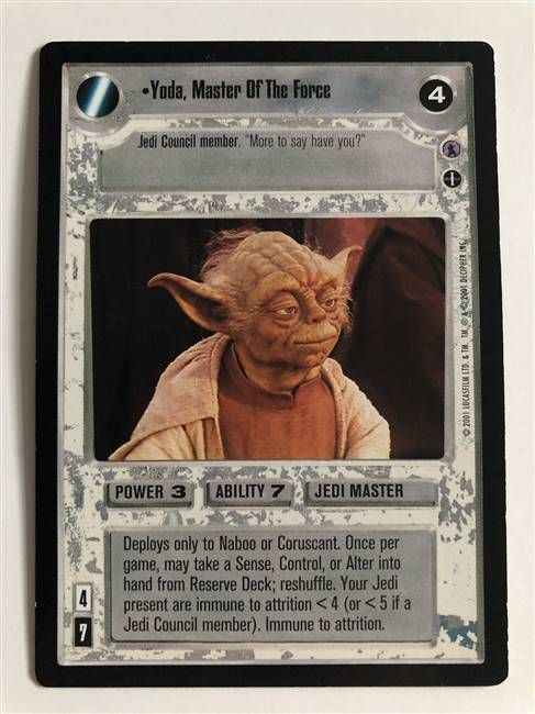Star Wars CCG Yoda, Master Of The Force