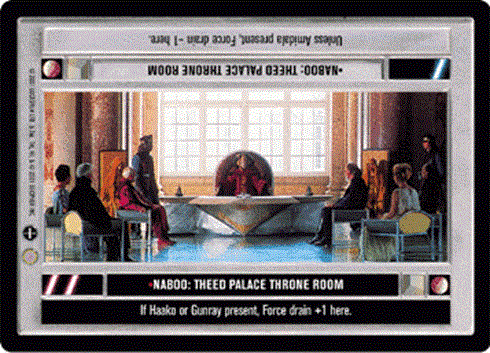 Star Wars CCG Naboo: Theed Palace Throne Room