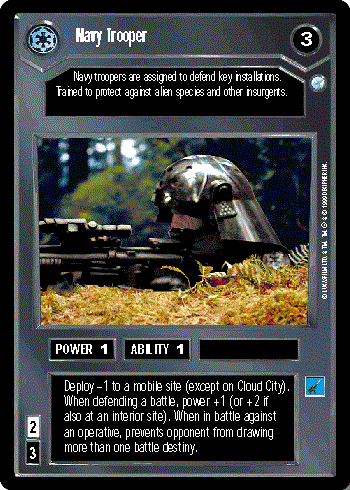 Star Wars CCG Navy Trooper