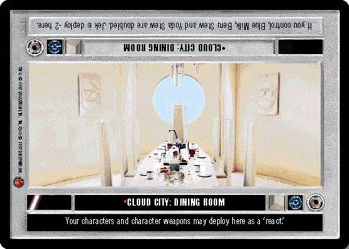 Star Wars CCG Cloud City: Dining Room