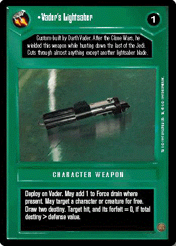 Star Wars CCG Vader's Lightsaber