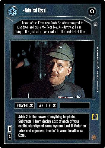 Star Wars CCG Admiral Ozzel