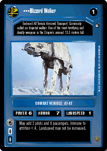 Star Wars CCG Blizzard Walker