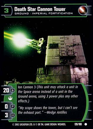 SWTCG Star Wars TCG Death Star Cannon Tower ANH 126