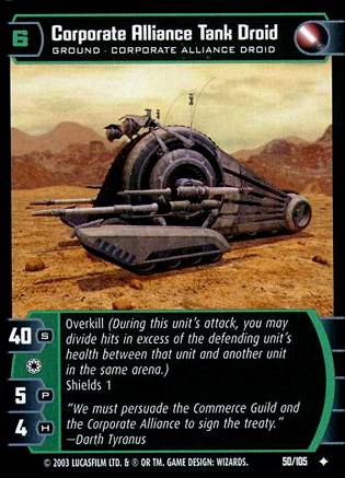 Star Wars Corporate Alliance popular Tank Droid