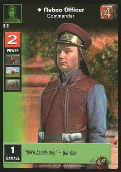 Star Wars Young Jedi CCG Naboo Officer, Commander #20